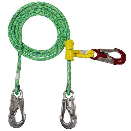 Rope Logic Grizzly Spliced 2 in 1 Lanyard Lightning Green 1/2 in. x 10 ft. 33301